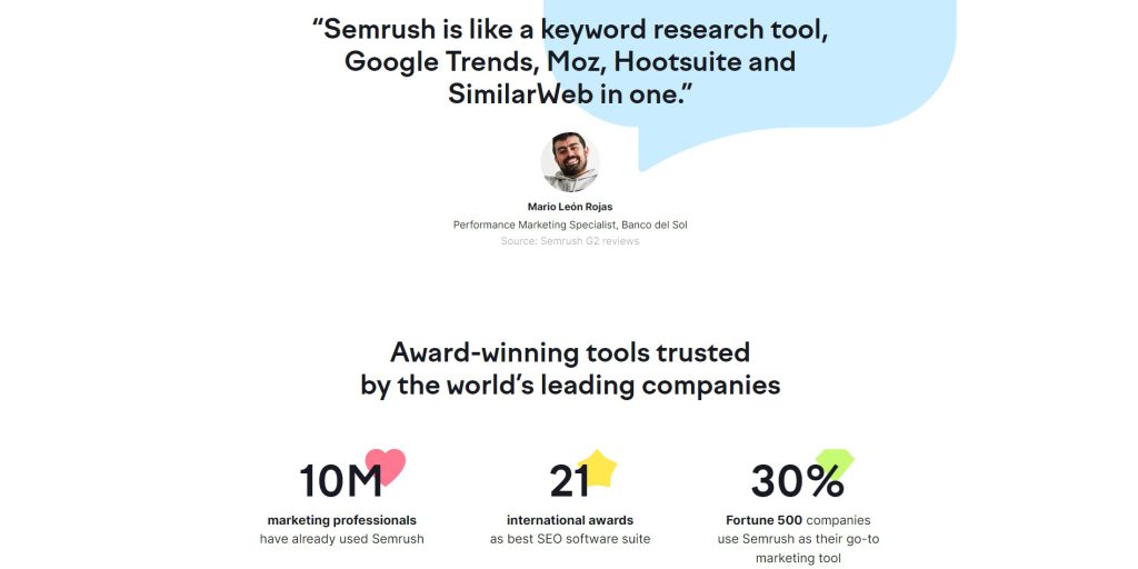 Semrush-homepage